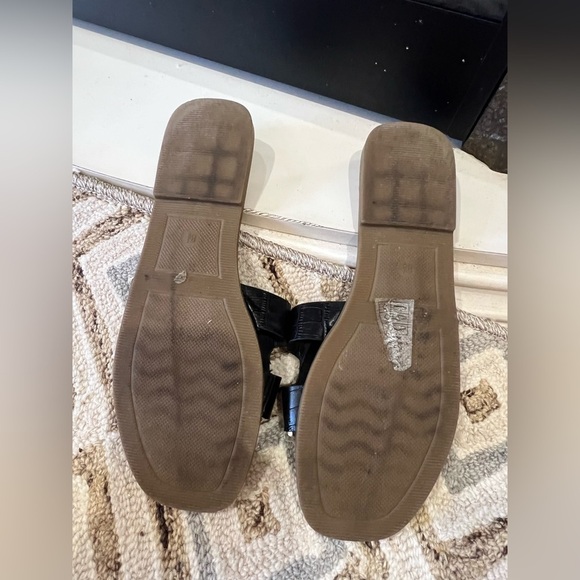 H Design Flat Sandal, Pierre Dumas, Black, Size 8 1/2 - Picture 3 of 4